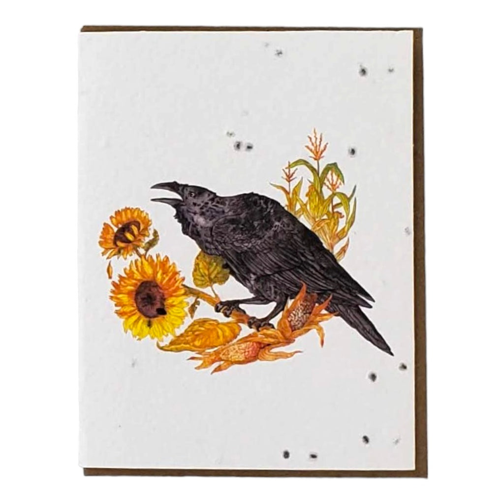Small Victories Plantable Card - Fall Raven