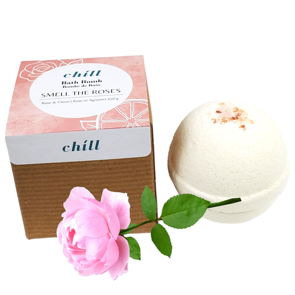 chill Bath Bomb - SMELL THE ROSES
