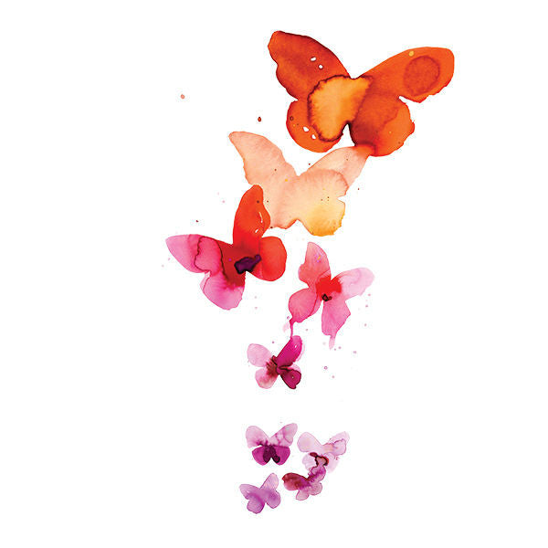Tattly Temporary Tattoos - Coral Butterflies (set of 2)