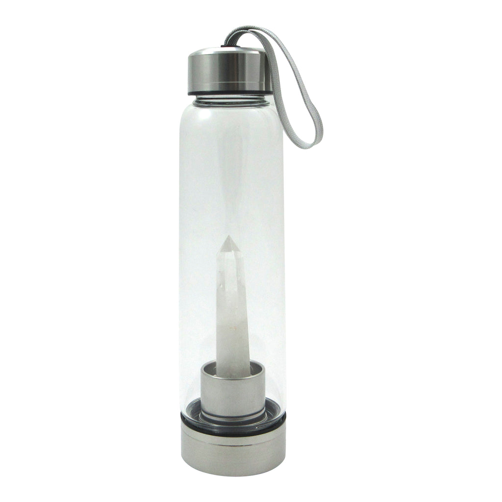 Quartz Crystal Water Bottle - Clear Quartz