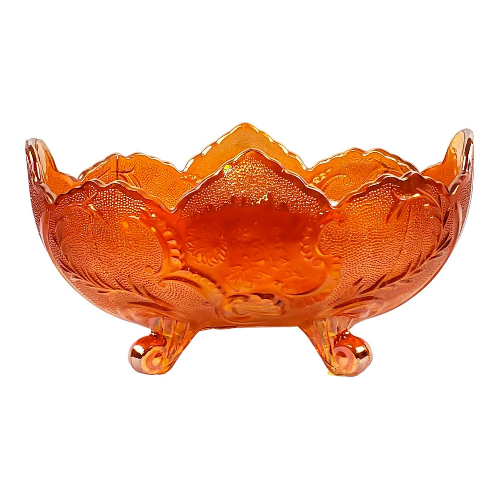 Vintage Carnival Glass Bowl - Marigold