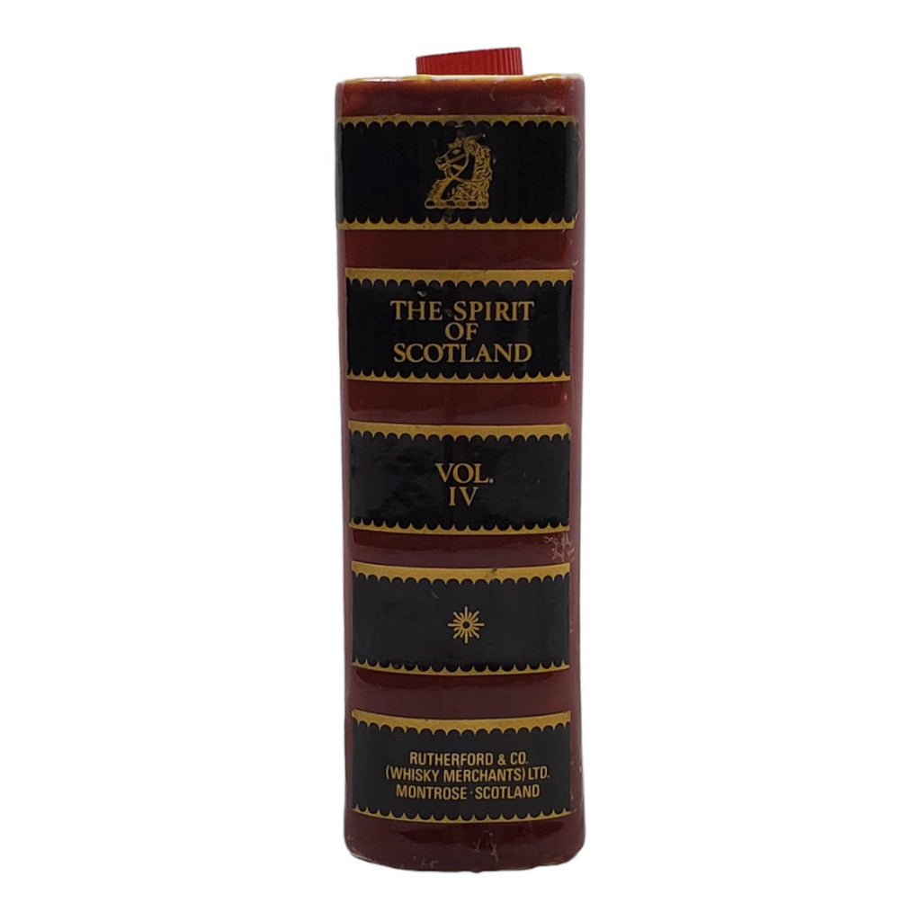 Vintage Rutherford & Co. Spirit of Scotland Ceramic Book Decanter Volume IV