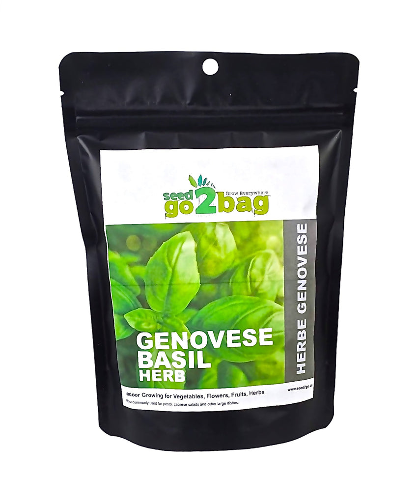 Seed2Go Genovese Basil- Garden in a Bag