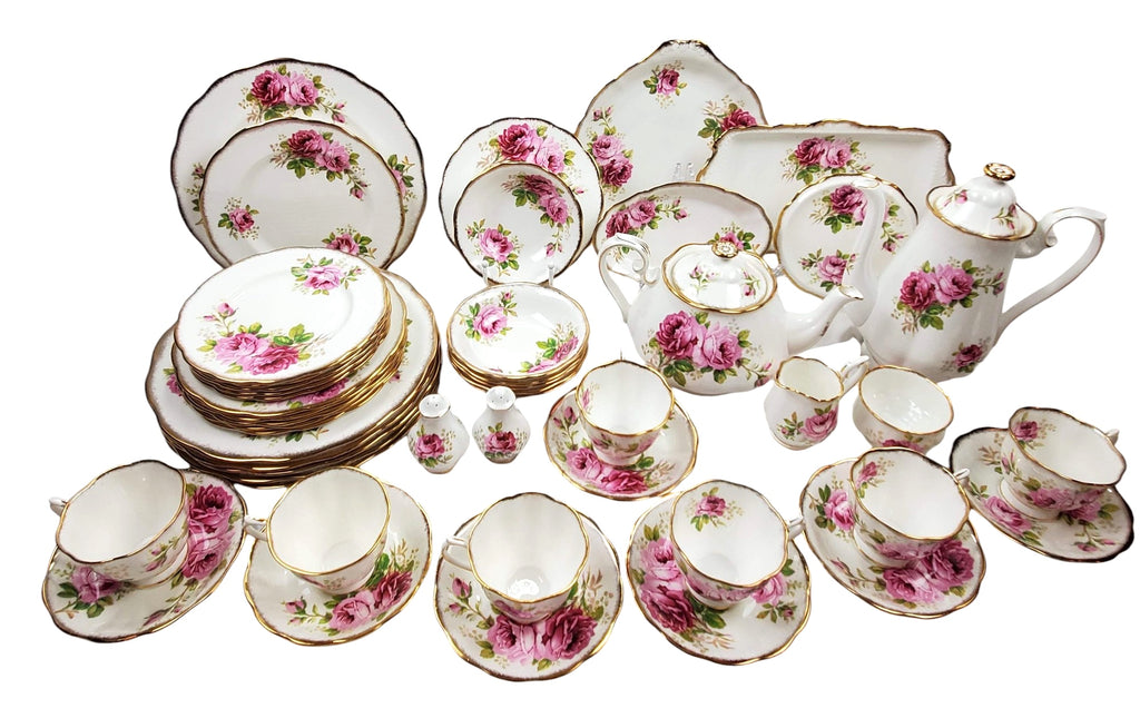 Vintage Royal Albert American Beauty Dinnerware Set - 48 Pieces - SOLD