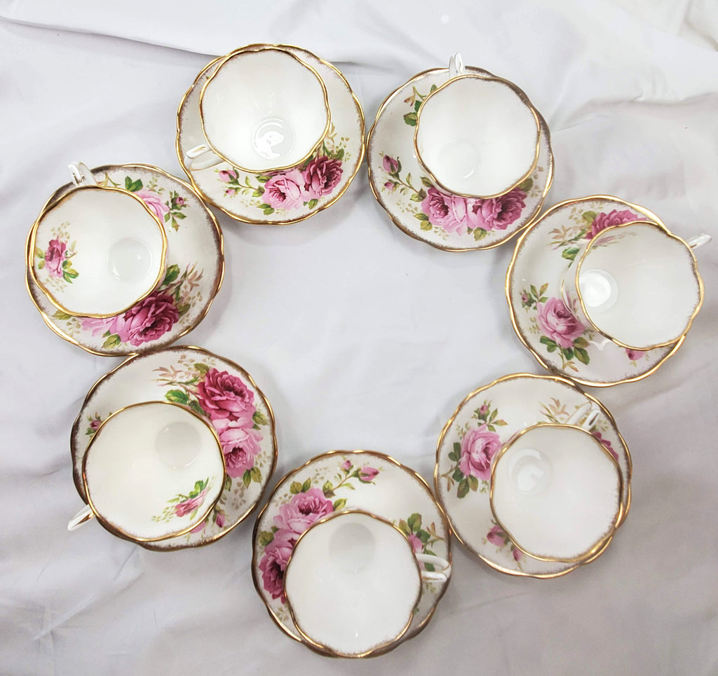 Vintage Royal Albert American Beauty Dinnerware Set - 48 Pieces - SOLD