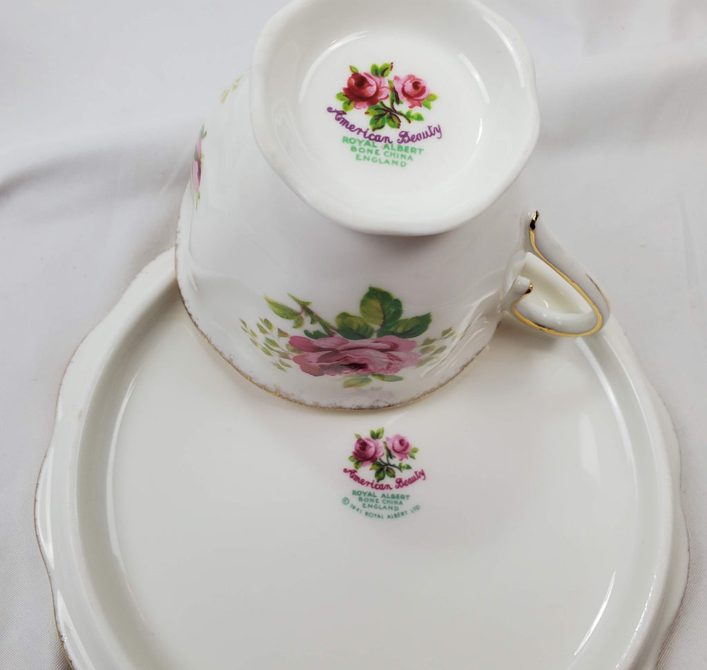 Vintage Royal Albert American Beauty Dinnerware Set - 48 Pieces - SOLD