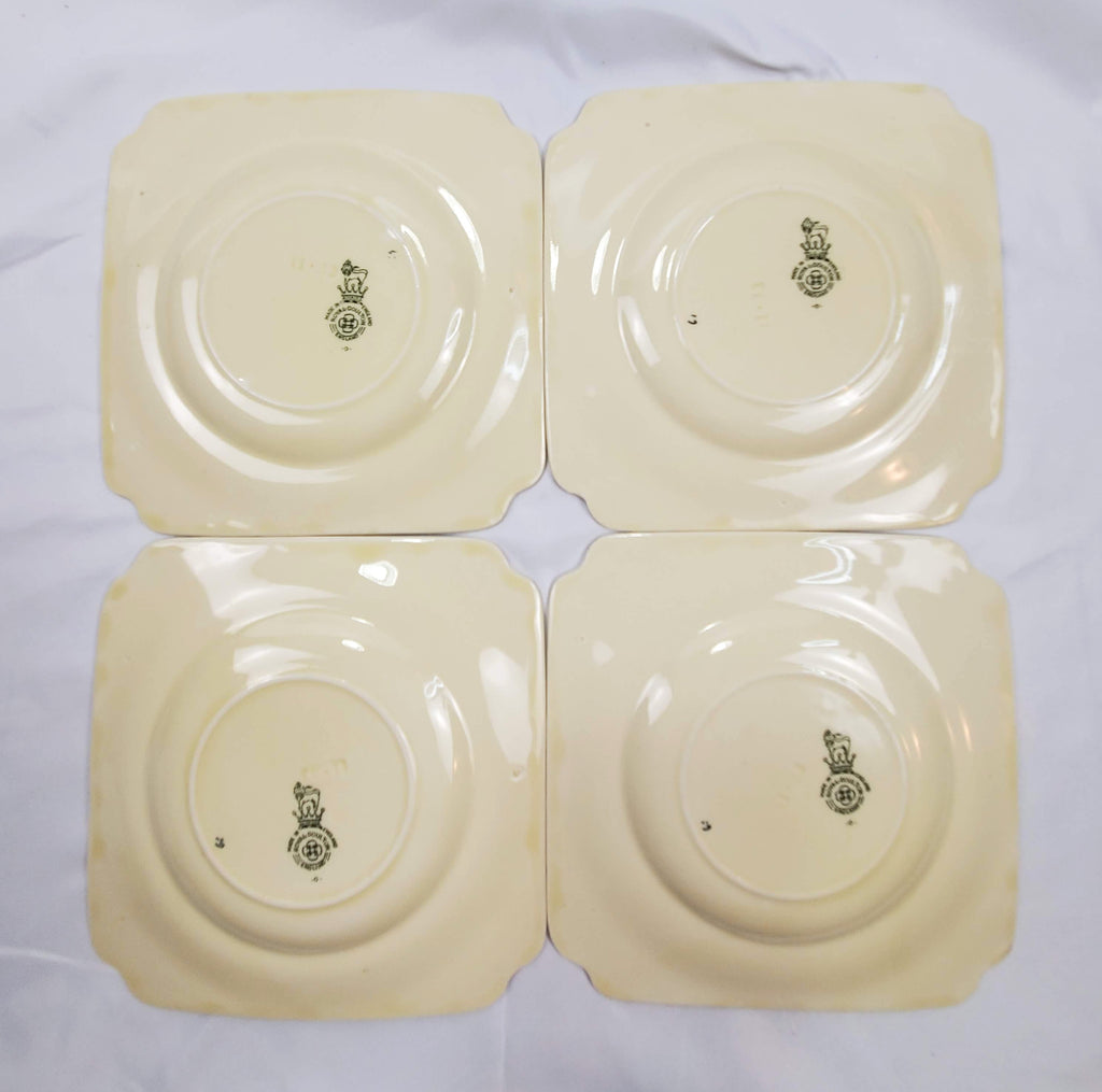 Vintage Royal Doulton Art Deco Sandwich Tray Set