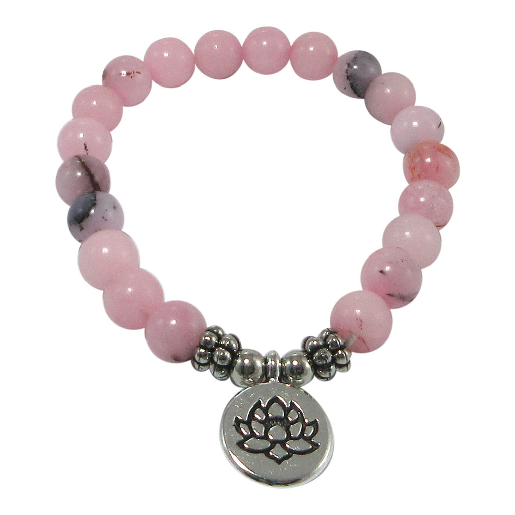 Pink Opal Stone Meditation Bracelet
