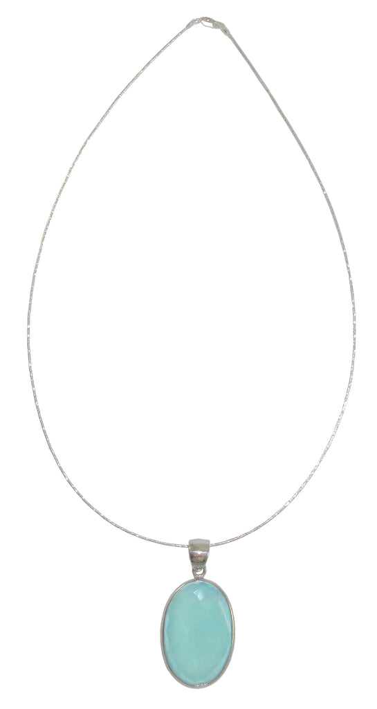 Bamiyan Silver's Chalcedony Pendant Necklace