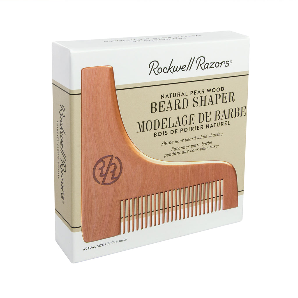Natural Pear Wood Beard Shaper Comb