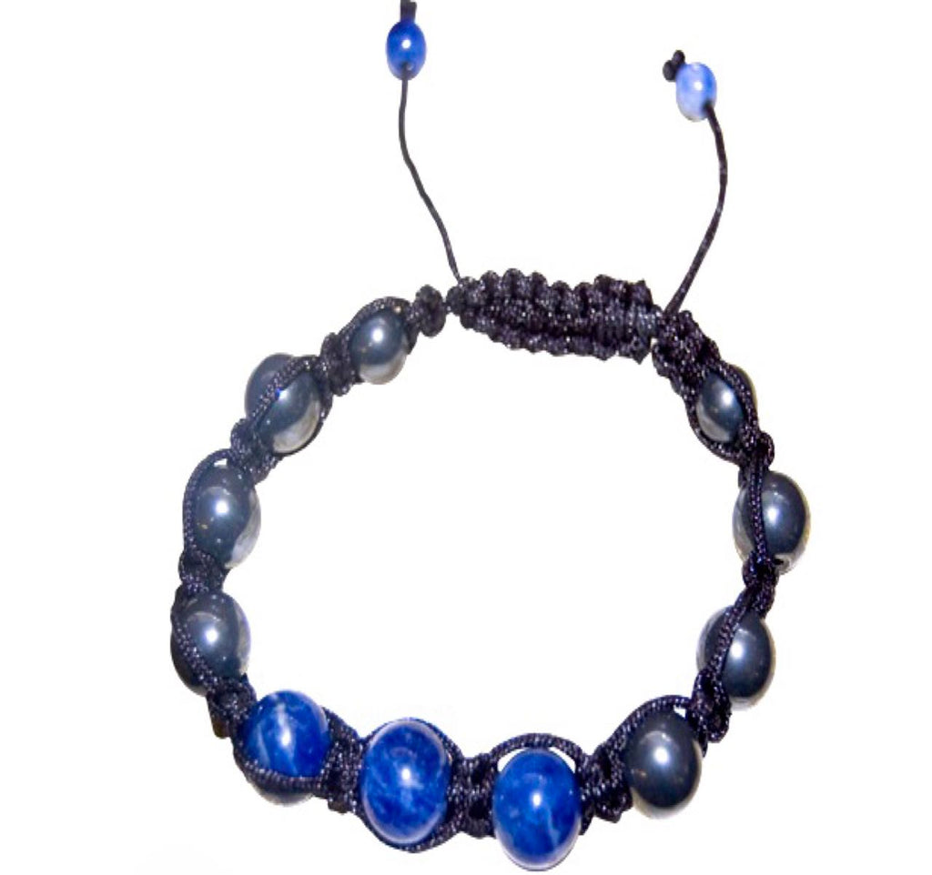 Shamballa Gemstone Bracelet - Blue Sodalite