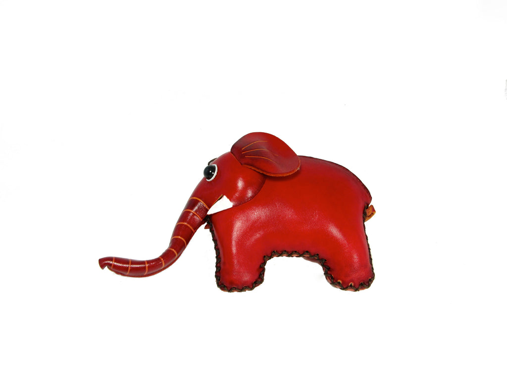 Leather Animal Wallet - Elephant