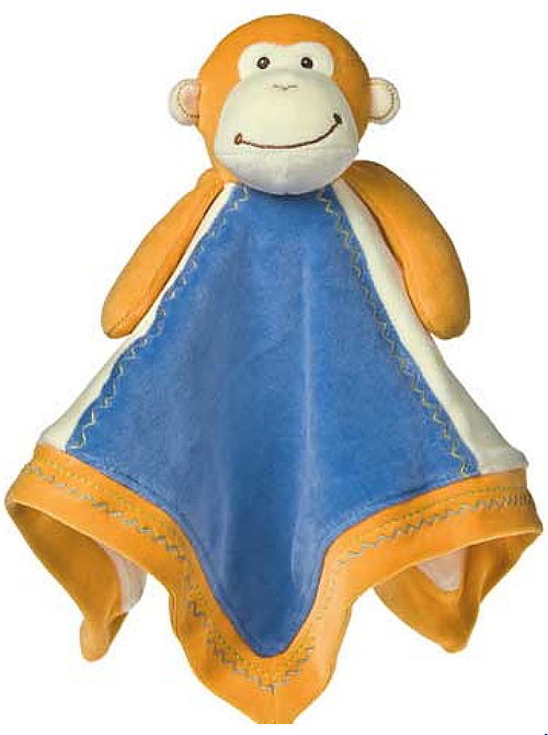 Organic Cotton Monkey Blanket Plush Toy