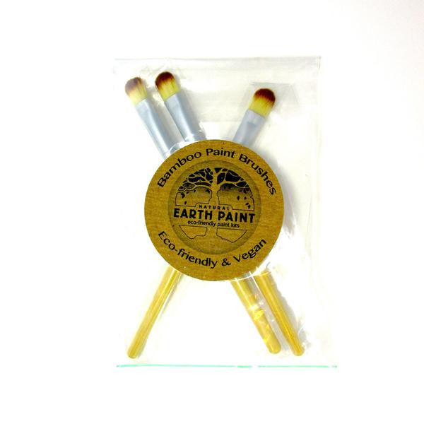 Natural Earth Paint - Natural Paint Brushes - Set of 3