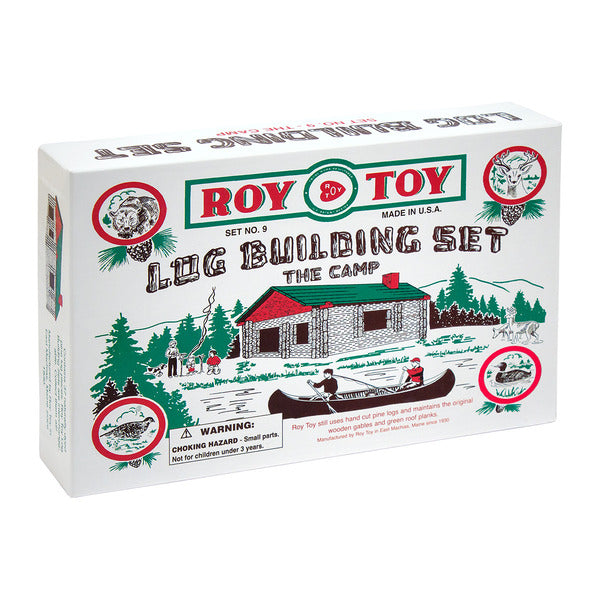 Roy Toy Log Building Set #9 - The Camp  37 Pieces
